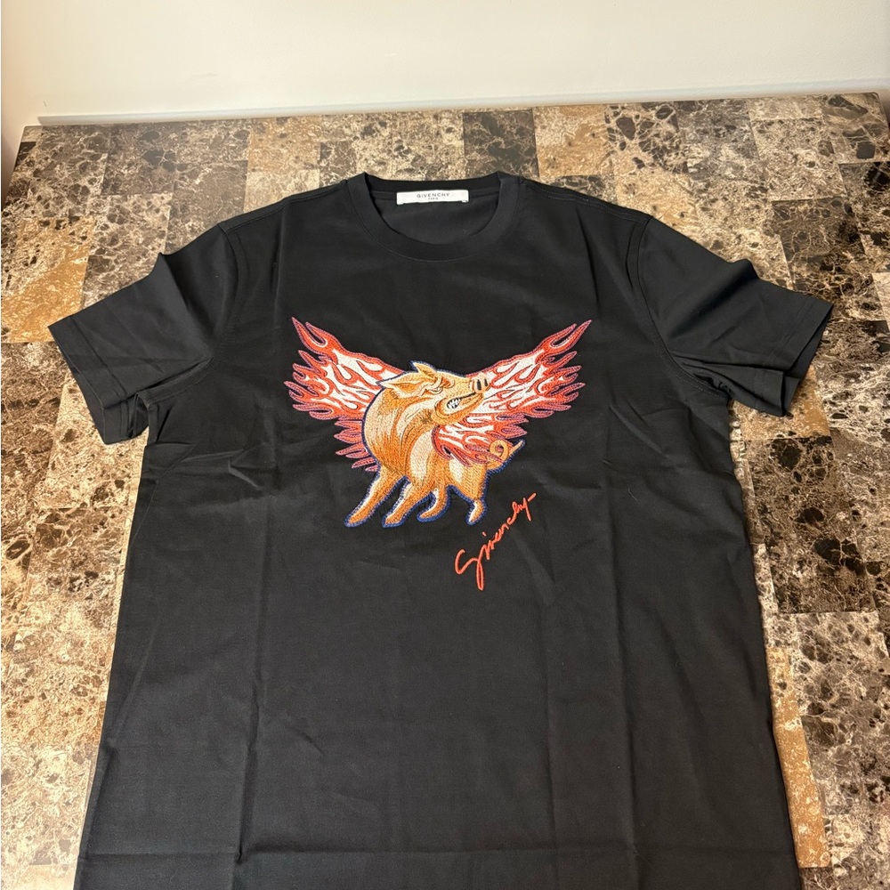 Givenchy Chinese New Year Embroidery T-Shirt Black Medium Brand New